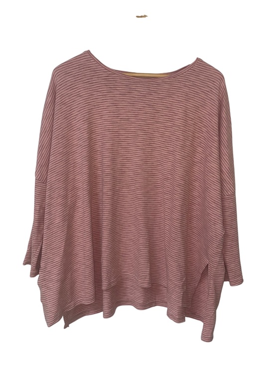 Mersea Tops - Mersea Top Tee Shirt Tshirt Women’s OS One Size ? Coastal Striped Pink Beach